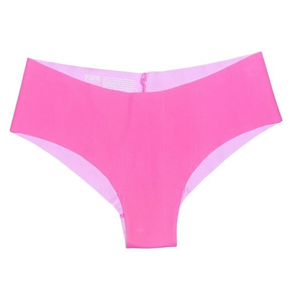 VS PINK No-Show Cotton Cheekster Panty - Pink (M) - Picture 4 of 5
